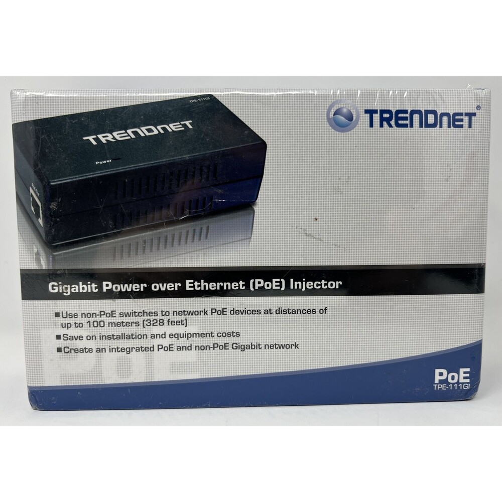 TrenDnet TPE-111GI(A) Gigabit Power Over Ethernet (PoE) Injector TPE-111GI NEW